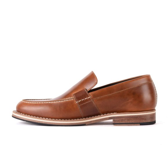 Bashwood Handmade Brown Vintage Leather Loafers main image 4
